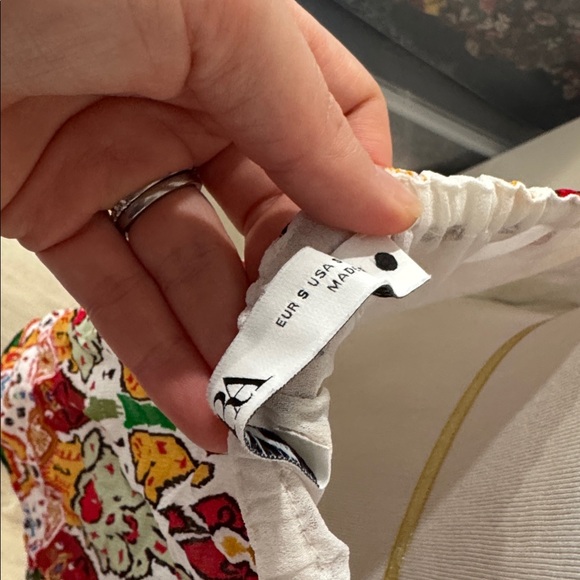 Zara vibrant Multicolor Embroidered boho strappy mini babydoll Dress - Picture 6 of 6